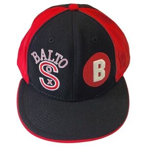 Balto Sox Baltimore Negro League Hat Fitted 7 5/8 Headgear Cap‎ Distressed
